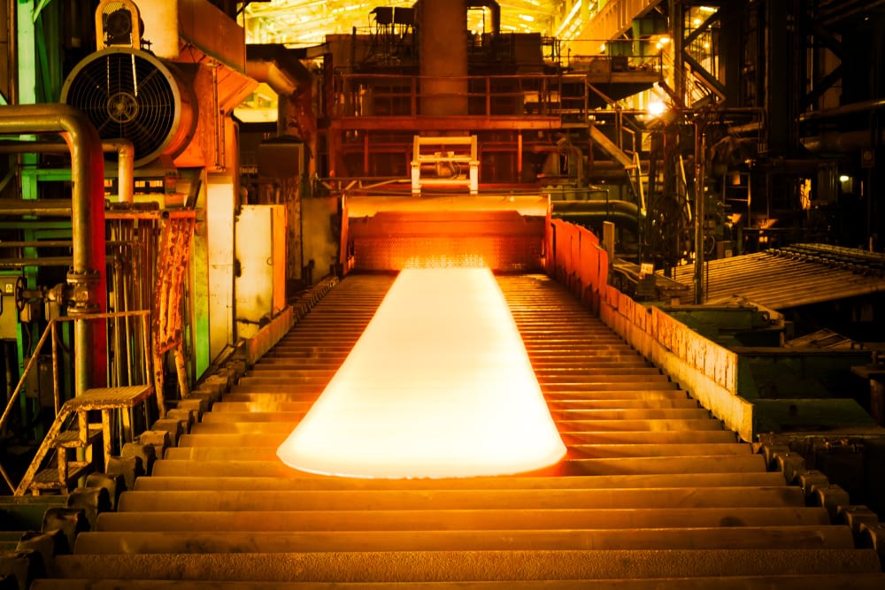 Thickness measurement or width measurement of slabs in the hot rolling mill. ©Pnor Tkk - Shutterstock
